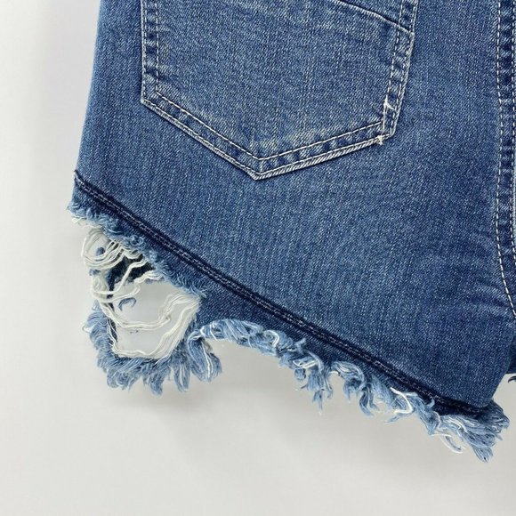 Rewash vintage reunion distressed high rise shorts - Picture 4 of 6